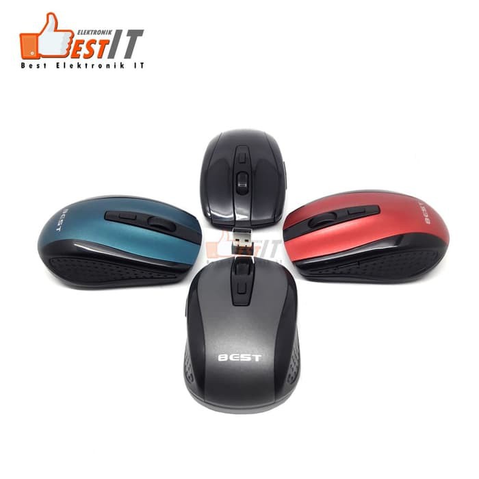 Mouse Wireless Komputer Best 2185 Free Mousepad Surface