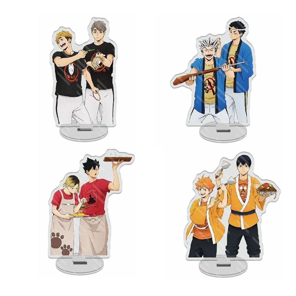 Lanfy Haikyuu Angka Standing Lucu Akrilik Desktop Hias Dekorasi Meja Model Plate Standing Plate Hinata Shoyo