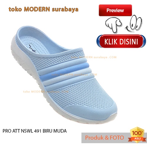 PRO ATT NSWL 491 BIRU MUDA Sepatu Sandal Wanita Karet