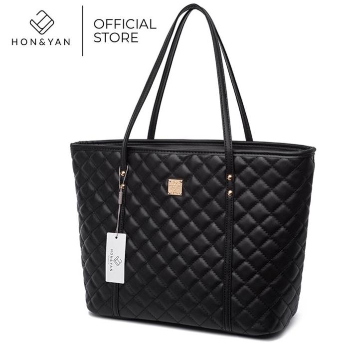 Honyan Tas Totebag Wanita Resleting Import Model Korea 2021 Terbaru - 0Mn5Ji0H3S