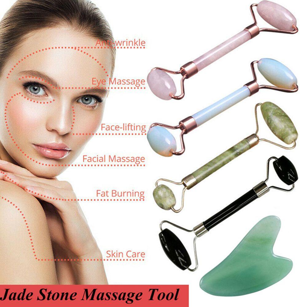 Agustinina Alat Pijat Wajah Natural Quartz Beauty tool Neck Guasha Board