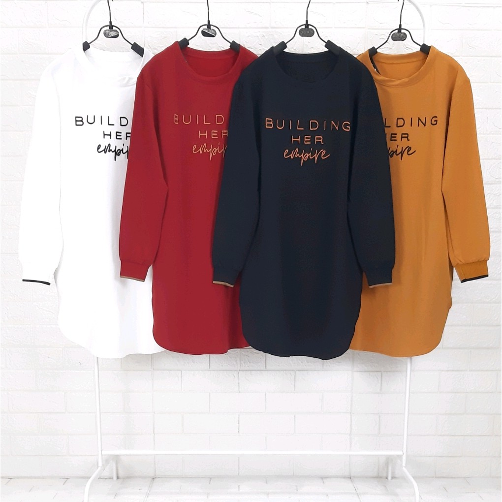 Tunik Import Babyterry Premium Bordir Asli Cantik Build Empire