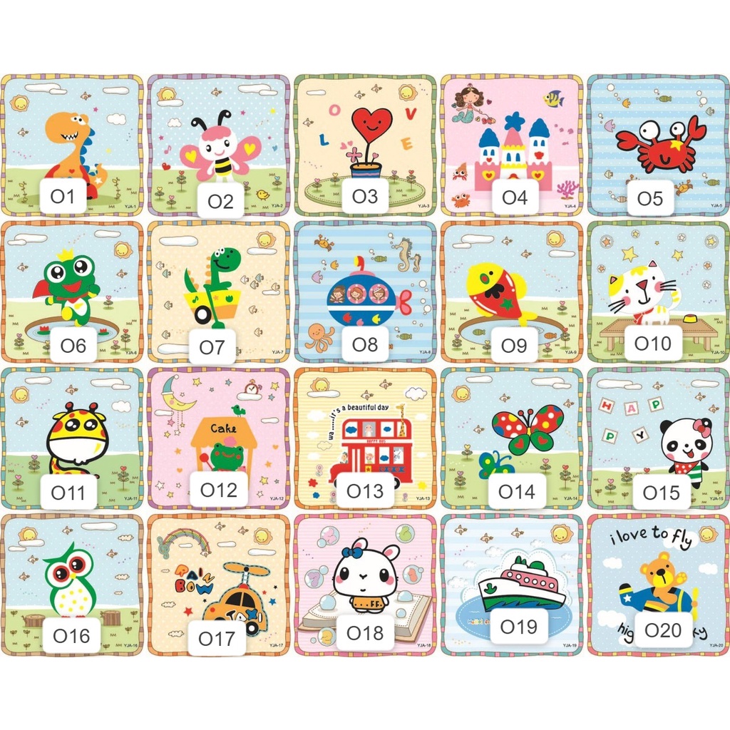 O Stiker Anak gabus busa warna warni sensory sensori bermain main belajar color kerajinan tangan menempel tempel buku