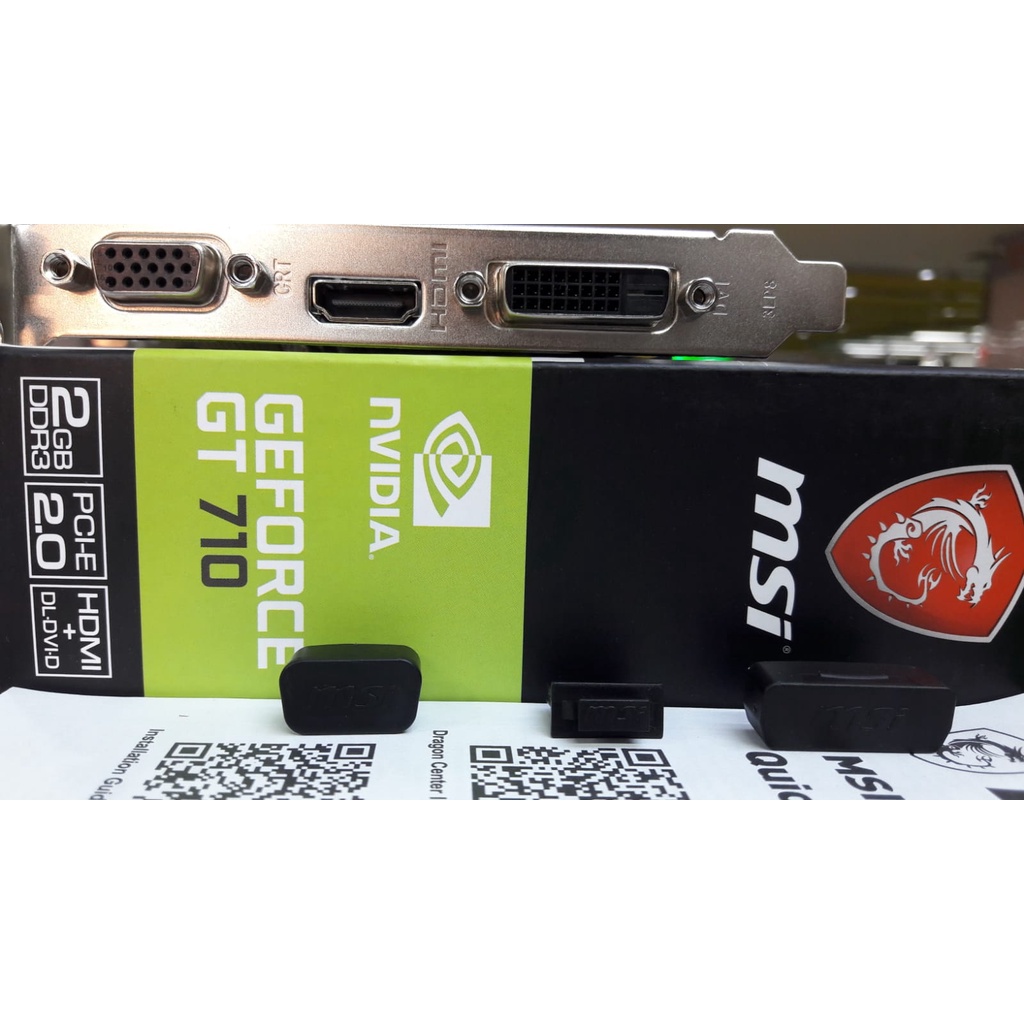 VGA Card MSI NVIDIA GEFORCE GT 710 2GB GDDR3 64bit HDMI,VGA,DVI