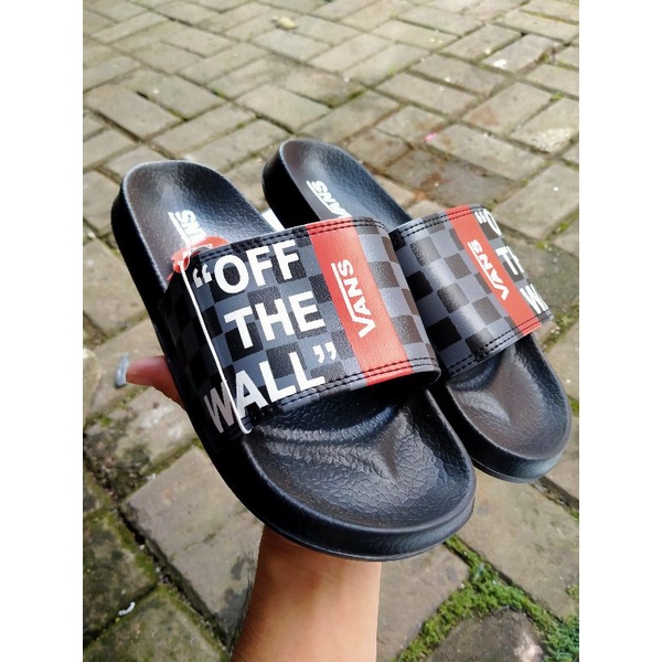 [BISA COD]Sandal Slop Fens Marvel Premium | Sandal Slide Premium (Plus PAPERBAG)