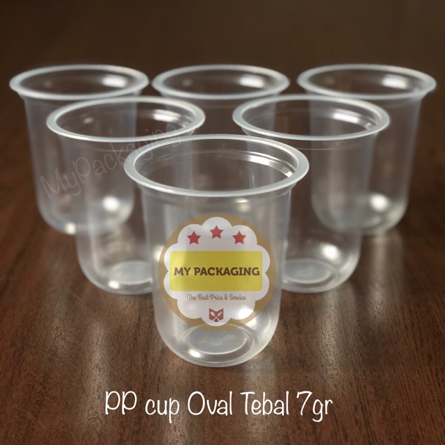 Cup Es Boba / Gelas Plastik Oval 14oz 16oz TEBAL 7gr isi 50pcs. Gelas Cup Kopi Janjijiwa 14 oz 16 oz Cocok untuk Usaha Minuman Tea ThaiTea Juice Milk Choco Coffee kopi teh boba Pop ice jus es buah Bisa di press tanpa tutup