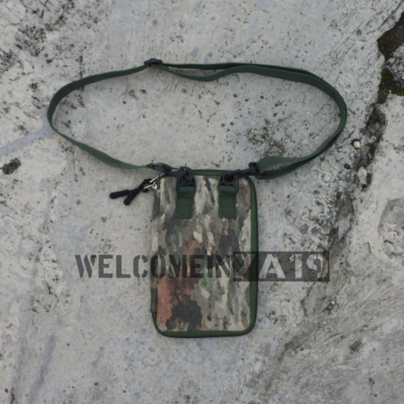 Dompet HP Gantung Leher Hanging Wallet Loreng Camo Browing Hunting Attack