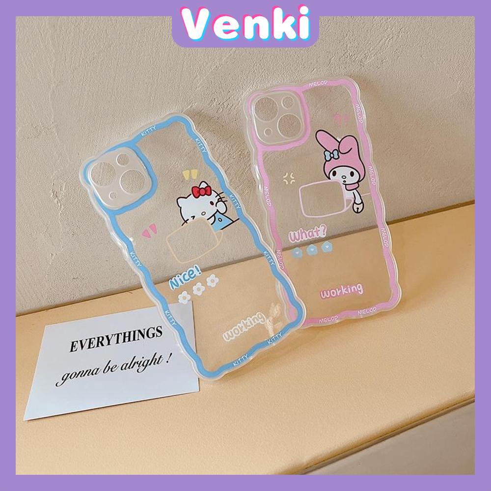 iPhone Case Silicone Soft Case Clear Case Wave Airbag Shockproof Camera Cover Protection Cartoon Cute Compatible For iPhone 11 iPhone 13 Pro Max iPhone 12 Pro Max iPhone 7 Plus xr