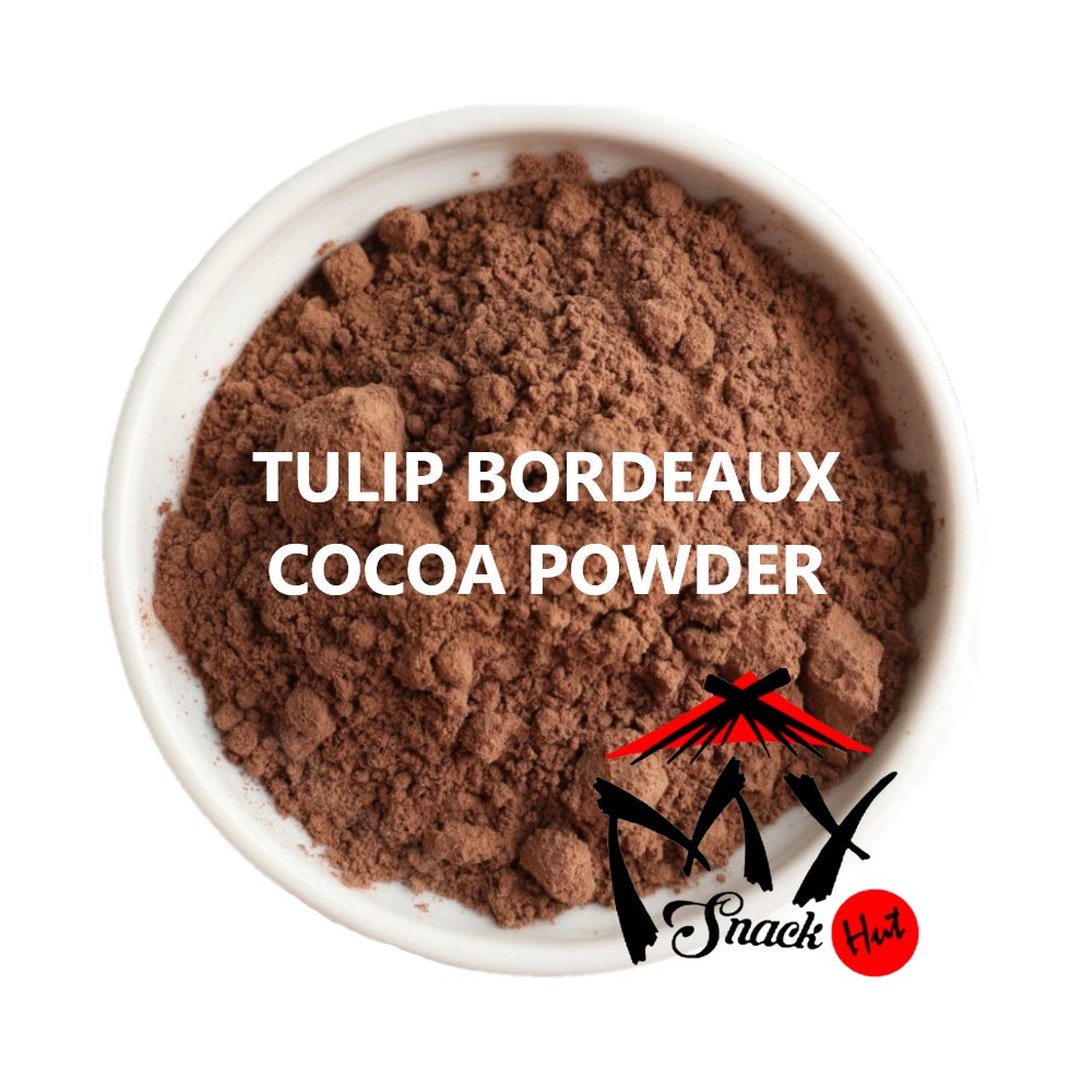 TULIP BORDEAUX 50GR - PURE COCOA CACAO POWDER KUE ROTI PASTRY COKELAT COKLAT BUBUK BURDOK BORDOX HALAL