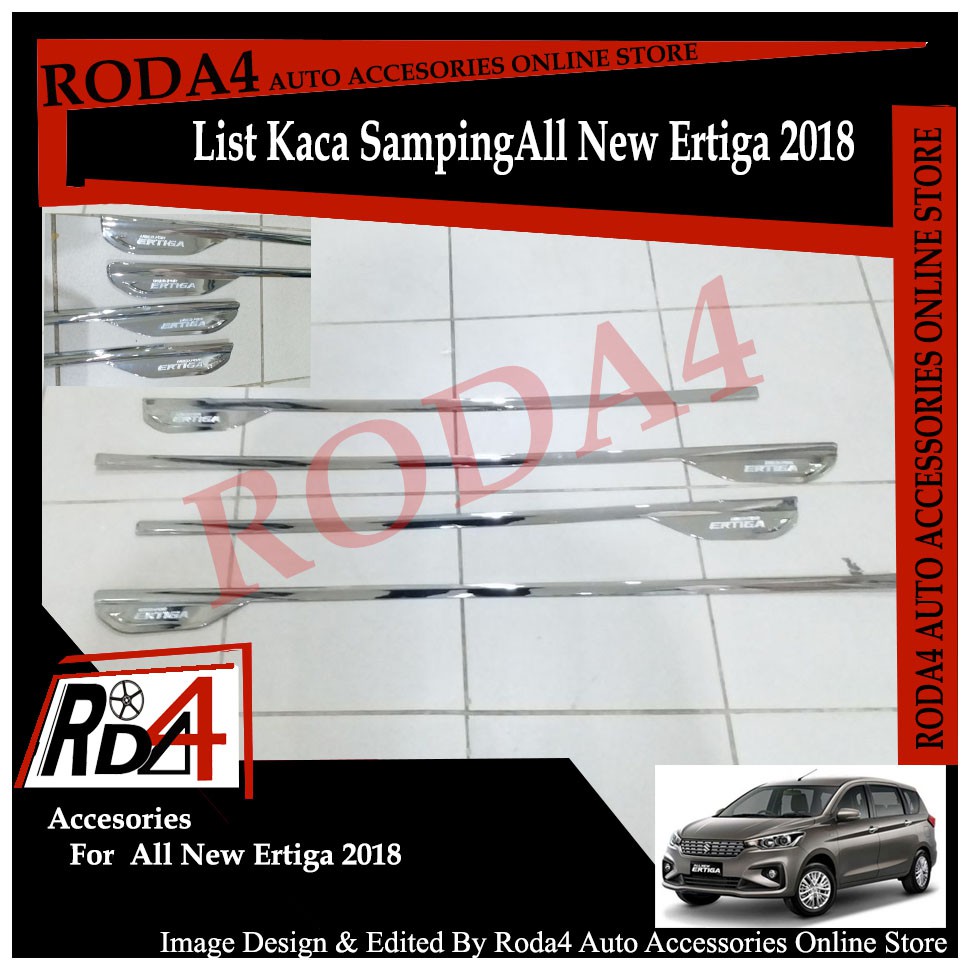 List - Lis Kaca Samping Chrome All New Ertiga 2018