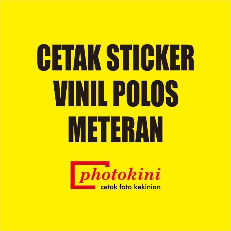 

Cetak Sticker Vinil Polos Meteran