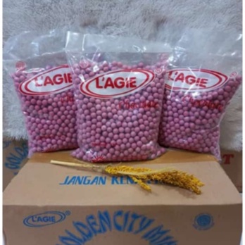

L'Agie cokelat pink isi biskuit 1Kg