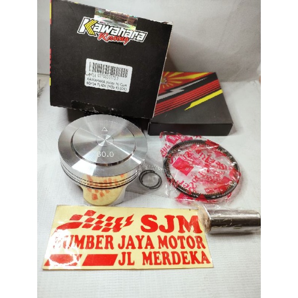 Seher kawahara ukuran 60 pin 14 Piston mentah ukuran 60 pen 14 Kawahara racing plus ring dan pen
