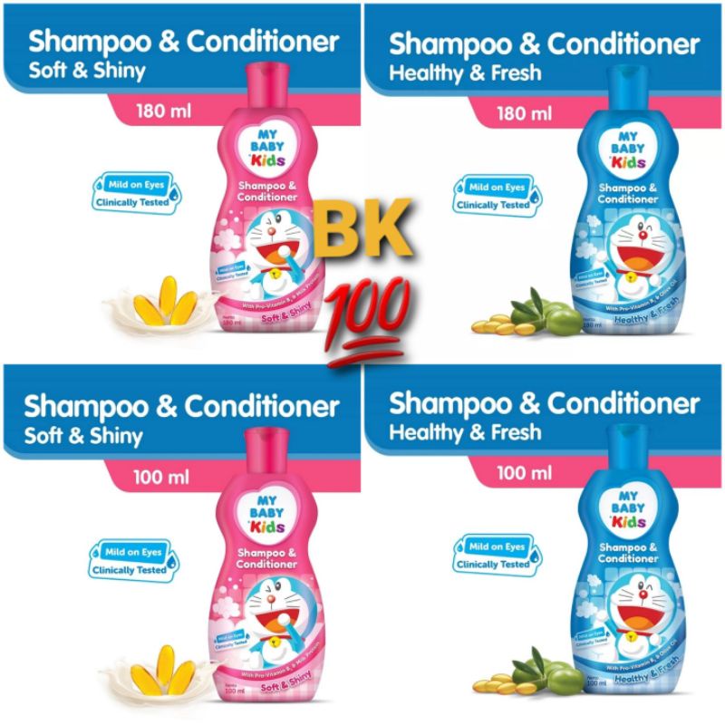 MY BABY KIDS SAMPO &amp; CONDITIONER 180 ML / 100 ML