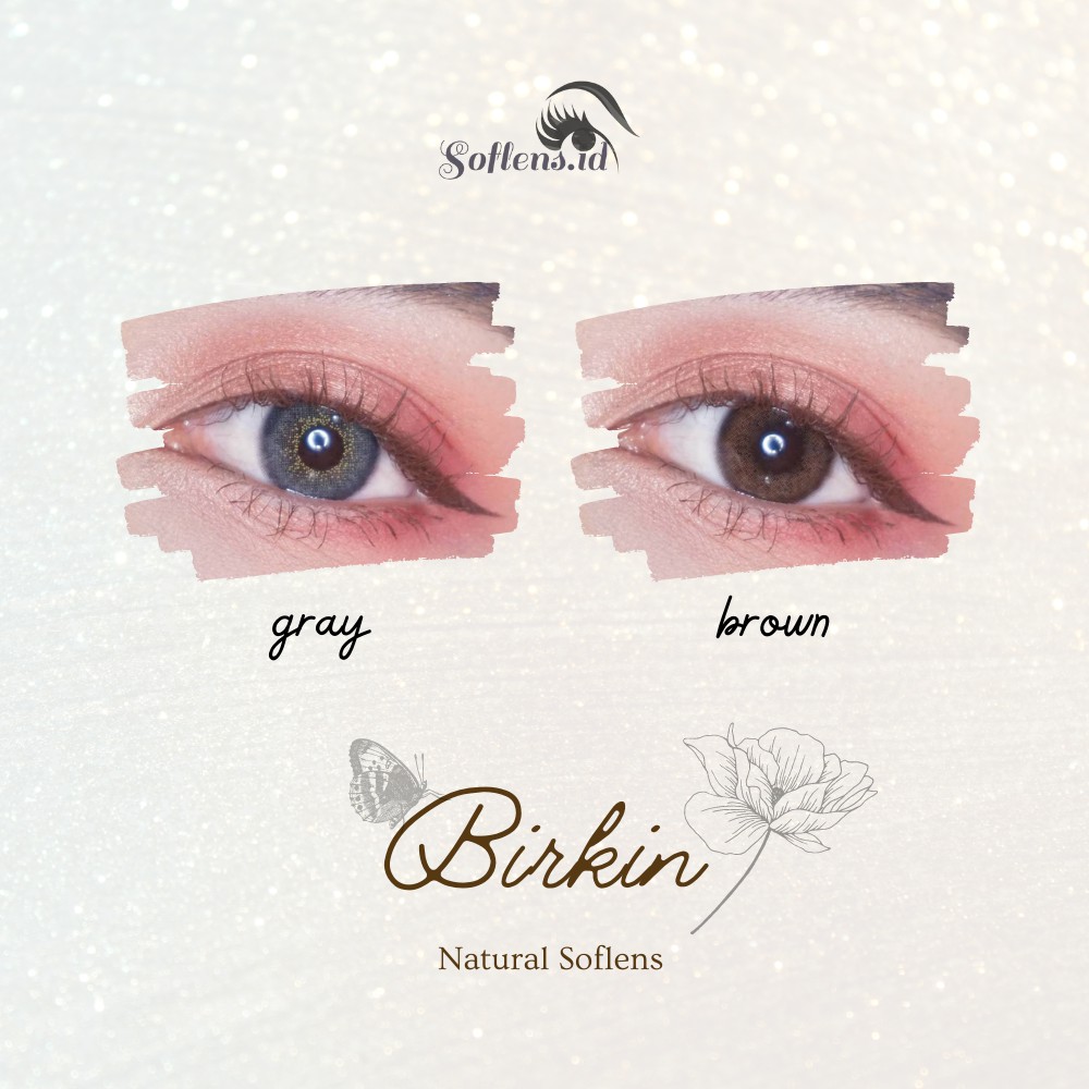 Kitty Kawaii Birkin Soflens Murah Warna Gray Brown Bisa Minus