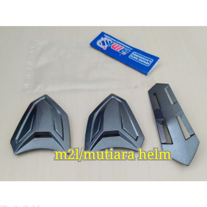 Tutup baut (side cover) helm NHK predator crypton asli