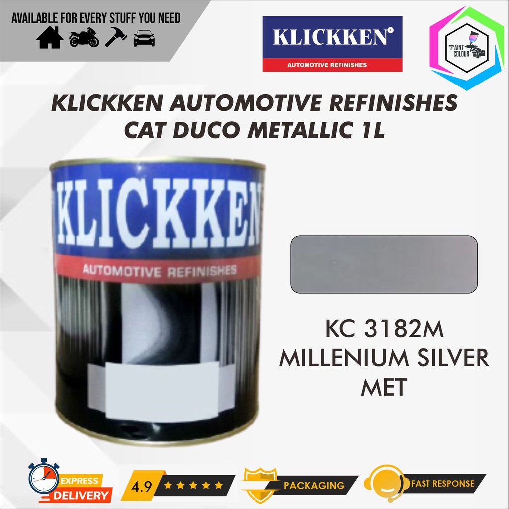 Cat Duco Metallic KLICKKEN METALLIC - KC 3182M MILLENIUM SILVER MET