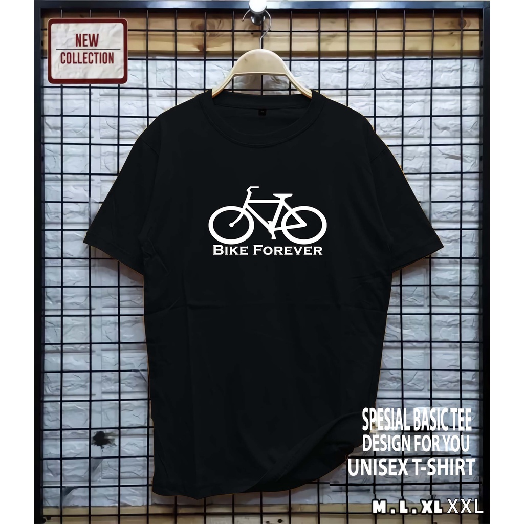 AS / kaos distro motif bike forever / baju pria / kaos pria / baju wanita / kaos wanita / pakaian murah / pakaian pria / atasan