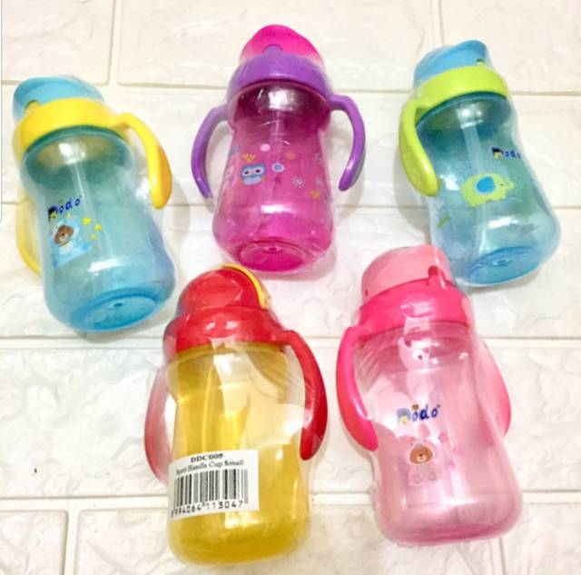 Dodo Bottle Animal Caracter Cup | Sport Handle Cup BPA Free Botol Minum Anti Tumpah Sisi Pegangan