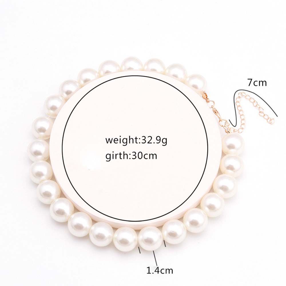 Needway  Party Gifts Women Necklaces Sweet Clavicle Chains Pearl Chokers Minimalism Elegant Beaded Girls Ladies Choker Vintage Korean Style