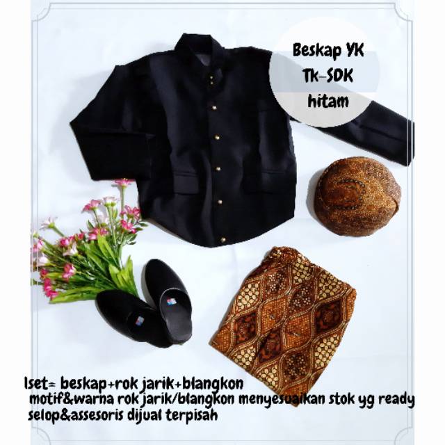 Baju Beskap jogja beskap anak Tk Sd Kecil baju adat jawa