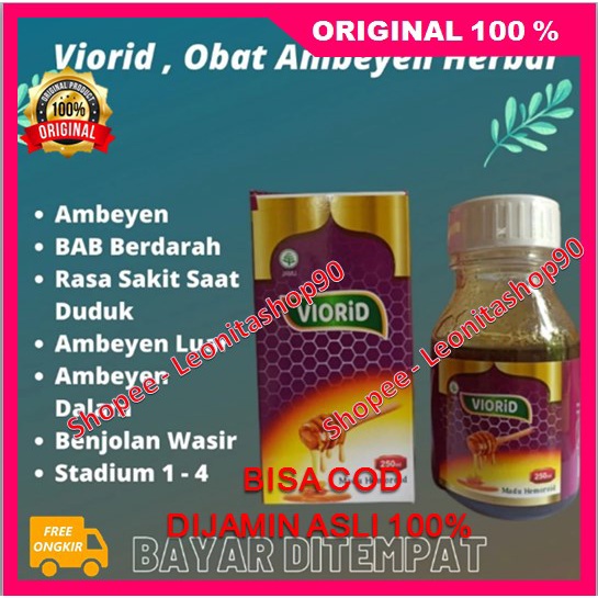 Viorid Madu Obat Wasir Solusi Atasi Ambeyen Atau Wasir Dijamin Ada Perubahan 100% ORIGINAL BPOM