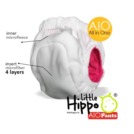 rcoal Eco Clody Ningrat Klodiz Nadnad Clodi AIO Pant Popok Kain Bayi Merk Little Hippo Charee Azza Clodi Cloth Diaper Pant Popok Kain Little Hippo Reuseable inner Insert Microfiber 4 Layer