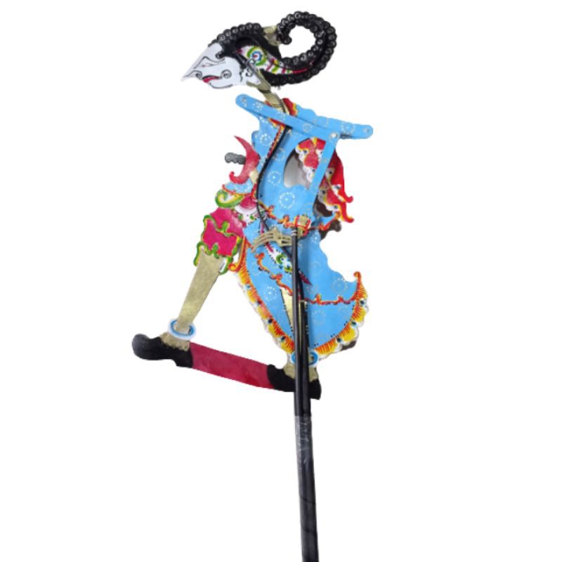 KERAJINAN WAYANG KULIT KUMAJAYA UKURAN 40x20 cm BAHAN KULIT SAPI ASLI - DEKORASI DINDING