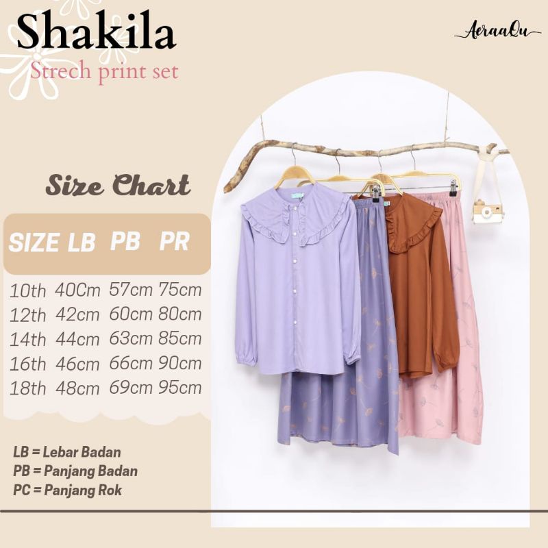 Setelan Rok Dress Aeraaqu Shakila Remaja