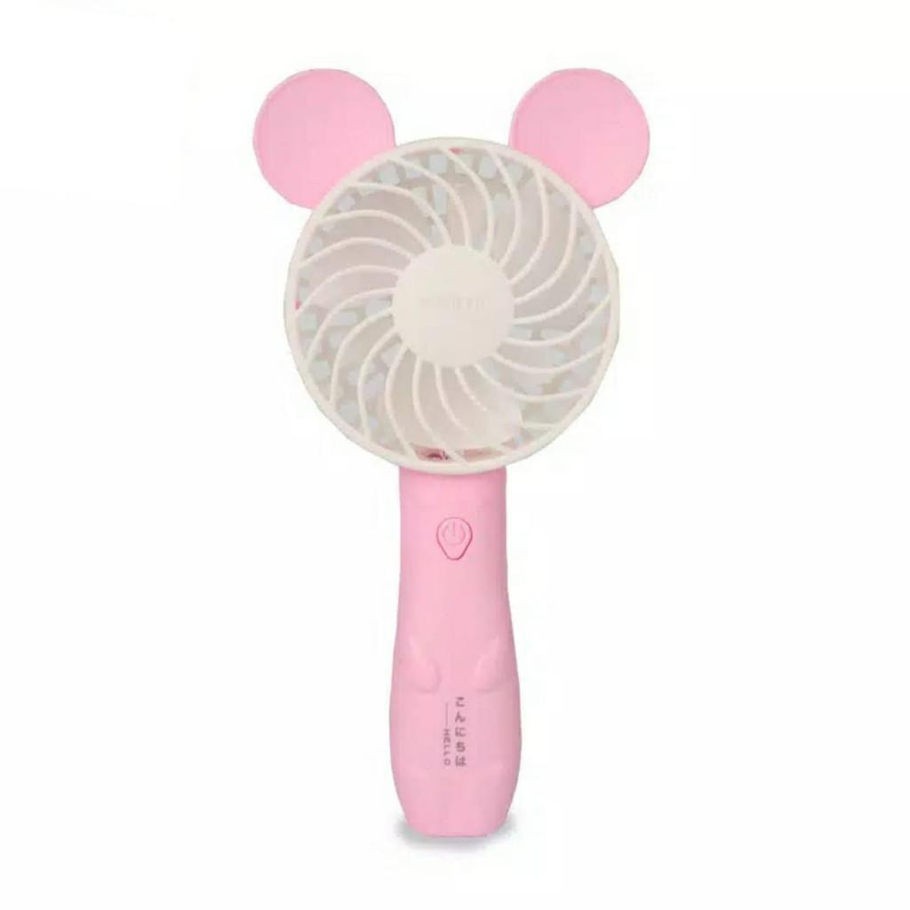 Kipas Genggam Motif TELINGA BONEKA - KK - Lucu Kipas Mini Kipas Charge Mini Fan