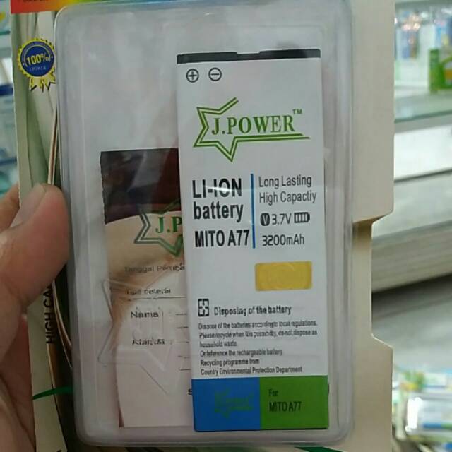 Batre Evercoss Mito A77