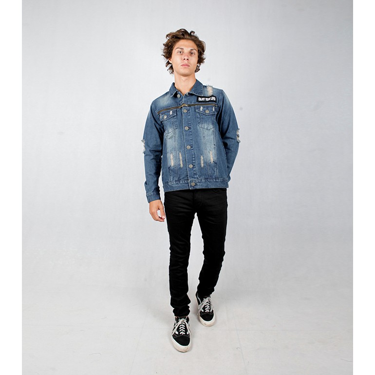 Juice Ematic Jaket Pria Biru terang MORONES MJCK84401-LBL Planet Surf