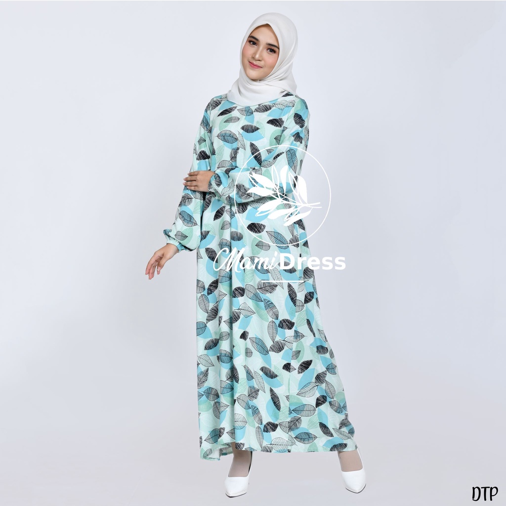 LEAF SERIES - Daster Premium Lengan Panjang Dress Busui Friendly LD 120 PJ 130 / Daster Gamis Kekinian Mamidress
