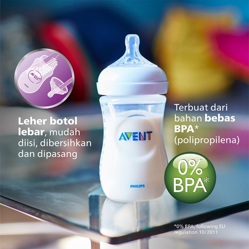 Philips BOTTLE NATURAL 260 ML dan 125 ML /9OZ SCF693/23/