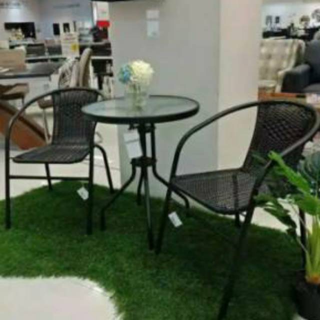 Informa Meja kursi teras putih aesthetic / YOLORADO SET ace