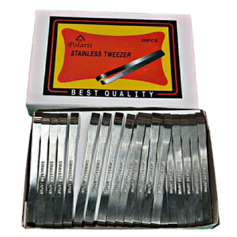 Pinset Isi 20 Pcs Pinset Stainles