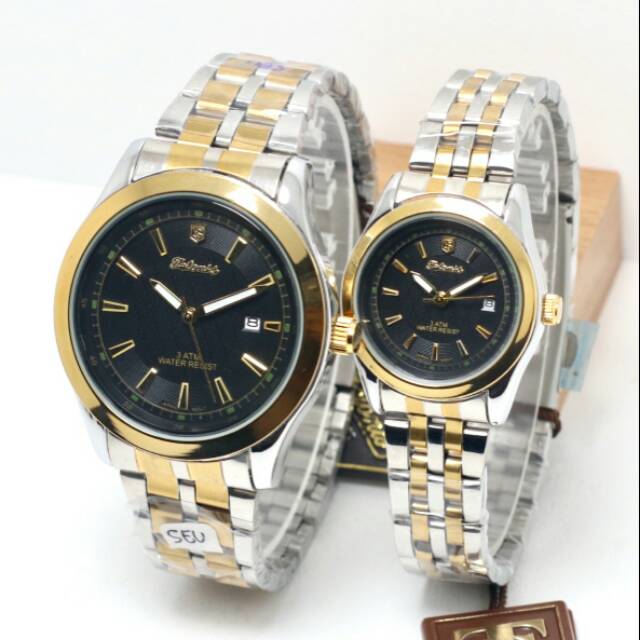 JAM TANGAN COUPLE/PASANGAN TETONIS ORIGINAL RANTAI TERBARU ANTI AIR ELEGANT HARGA BERSAHABAT..