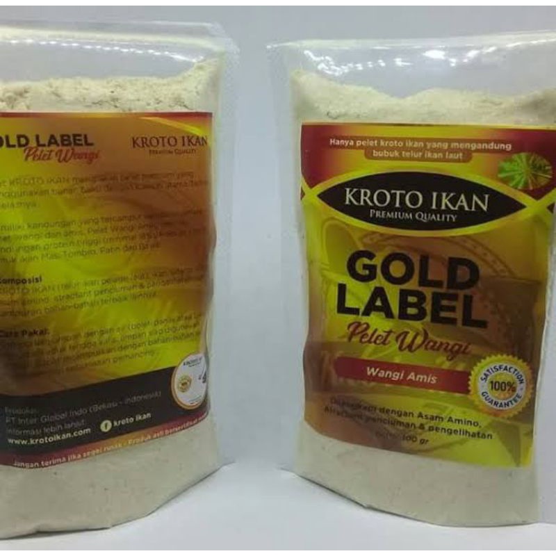 umpan pelet wangi amis, gold label kroto ikan, umpan pancing racikan, umpan mancing jitu,