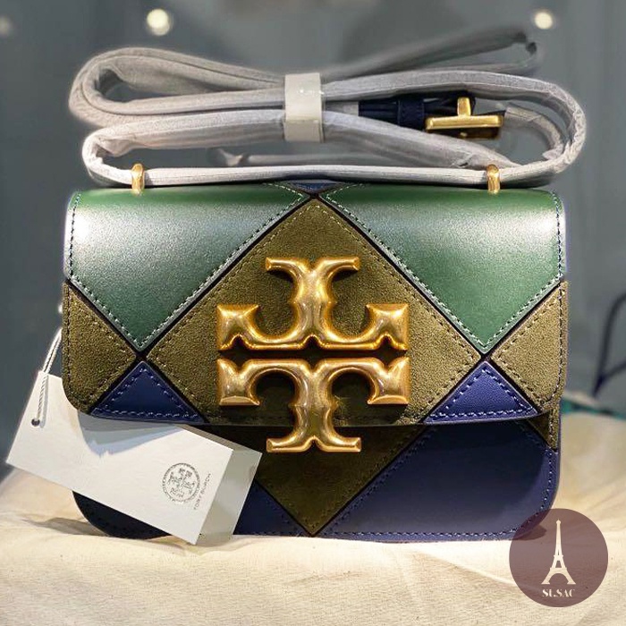 Tory Burch Eleanor Small Gold Brick Chain Shoulder Bag