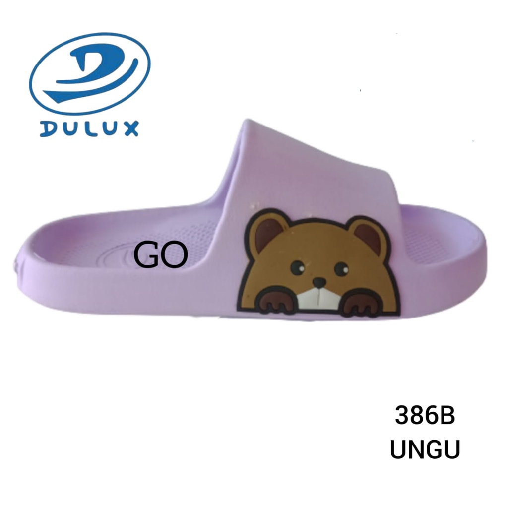 gof DULUX 386B Sandal Kokop karet Jelly wanita motif Kelinci Size 36--40