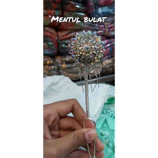 AKSESORIS PENGANTIN / SATU SET SIGER BATU PERMATA BESAR / SIGER TETES