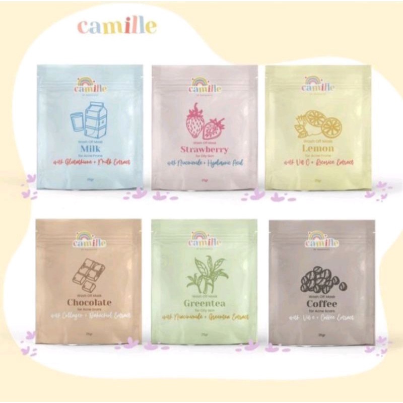 Jual Free Gift Ready Masker Camille Beauty Wash Off Mask Camille Masker Camille Beauty