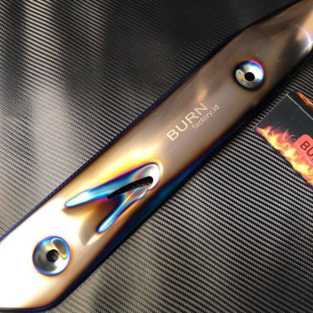 List Tameng Knalpot WAVE Titanium Burn Factory Wave 125 Supra x125 Pelindung Knalpot Tsukigi Wave125