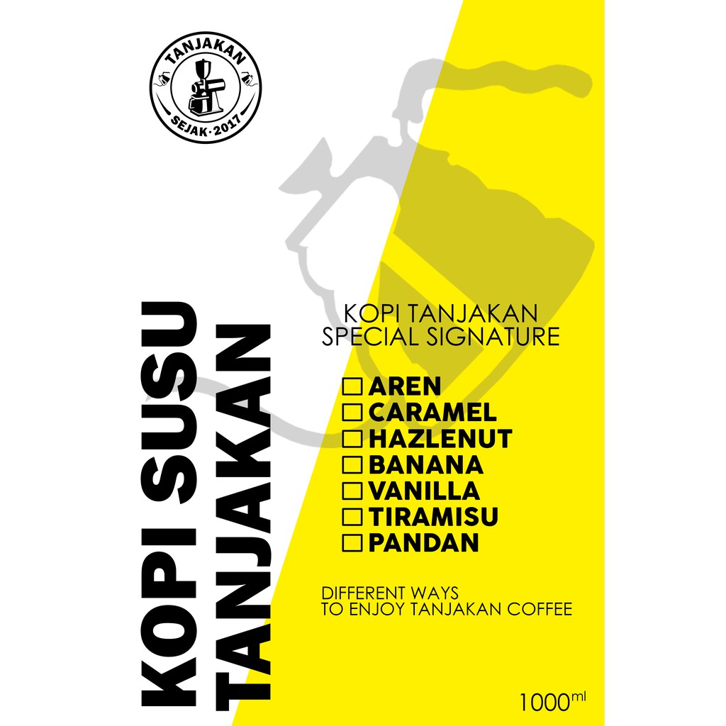 

TANJAKAN - Special Signature Kopi Tanjakan 1000ml