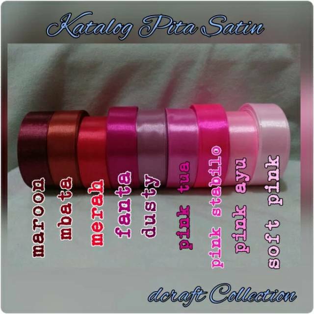 

Pita satin warna warni 3/4 2 cm grosir