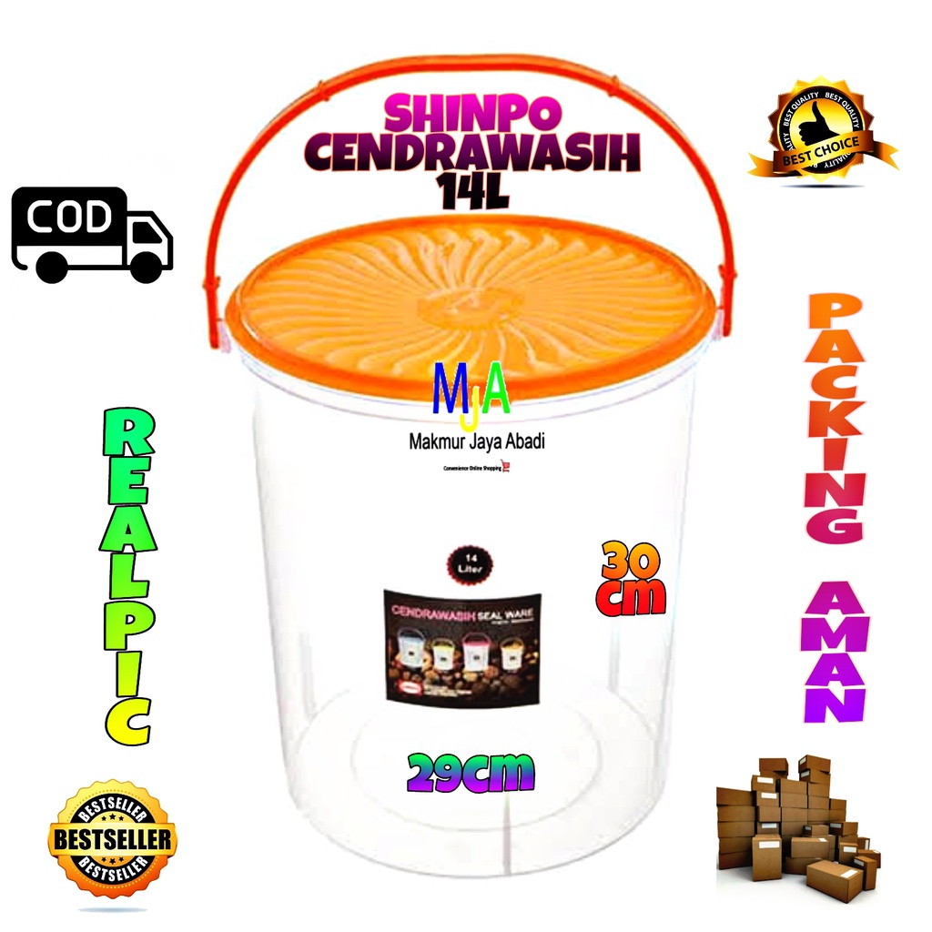 ( BISA COD ) PROMO Shinpo SIP-608H / SIP-614H / SIP-621H Cendrawasih Series / Toples Plastik Polos / Tempat Cemilan / Food Storage / Wadah Makanan