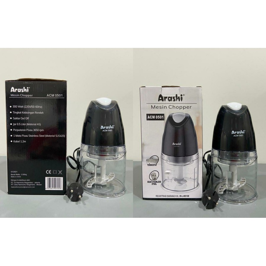 ARASHI ACM 0501 - Chopper 500 ml - Pengiring Daging