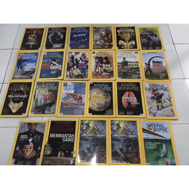 Majalah National Geographic Indonesia Edisi 2005-2015 (bekas dan baru)