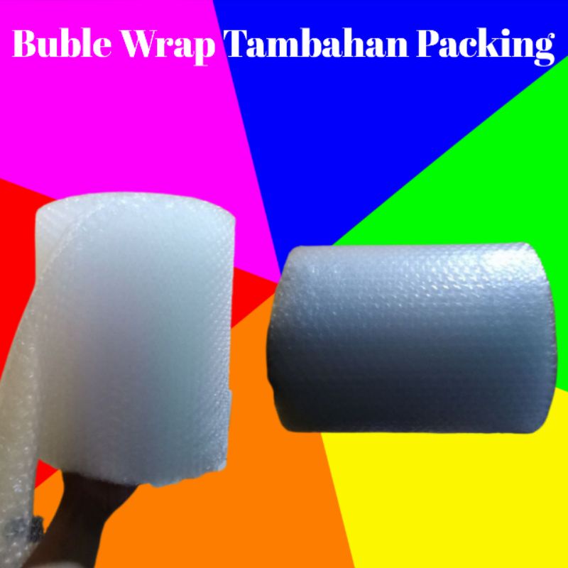 

Buble wrap tambahan packing ukuran menyesuaikan jumlah pesanan