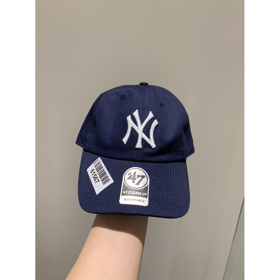 barang terlaris Topi 47 Clean Up NY NEW YANKEES White Navy Cap